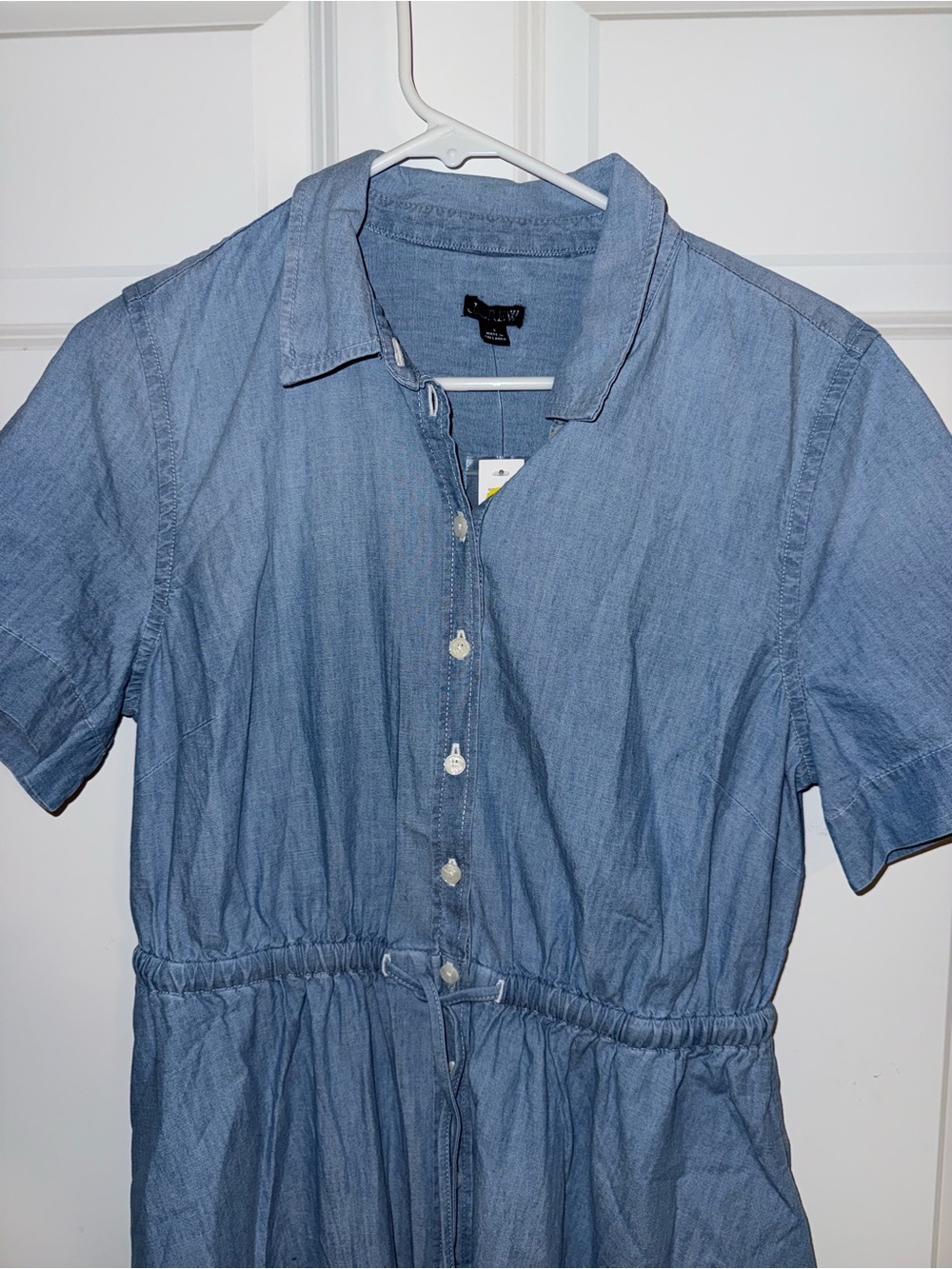 NWT J Crew Cerise Shirt-Dress Midi Chambray 8 - Picture 6 of 6